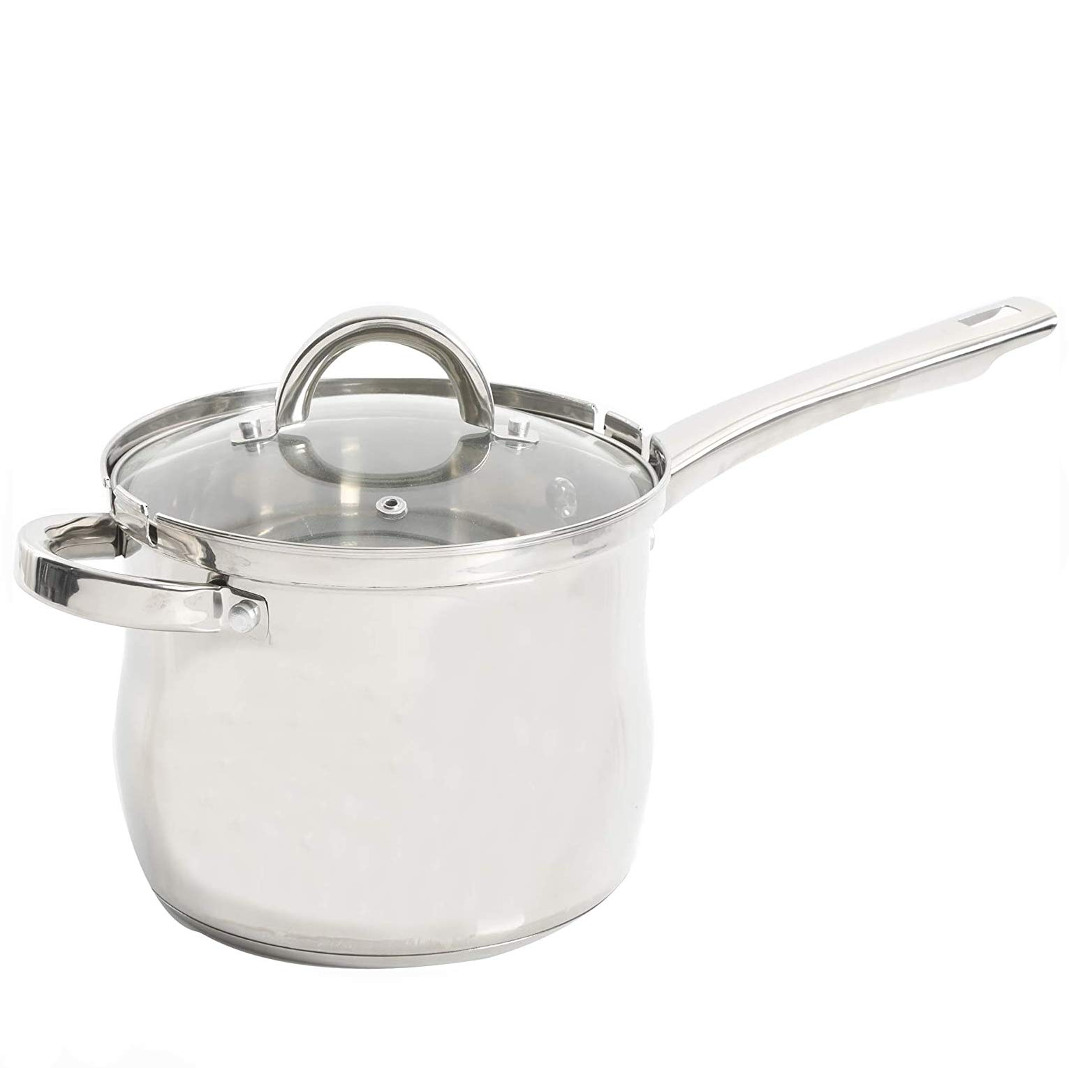 Oster 91537.03 Sangerfield 3.65 Quart Stainless Steel Deep Fryer Set - 3-Piece Cookware for Crispy Fried Chicken, French Fries & Donuts - Perfect for Home Kitchen & Restaurant Use