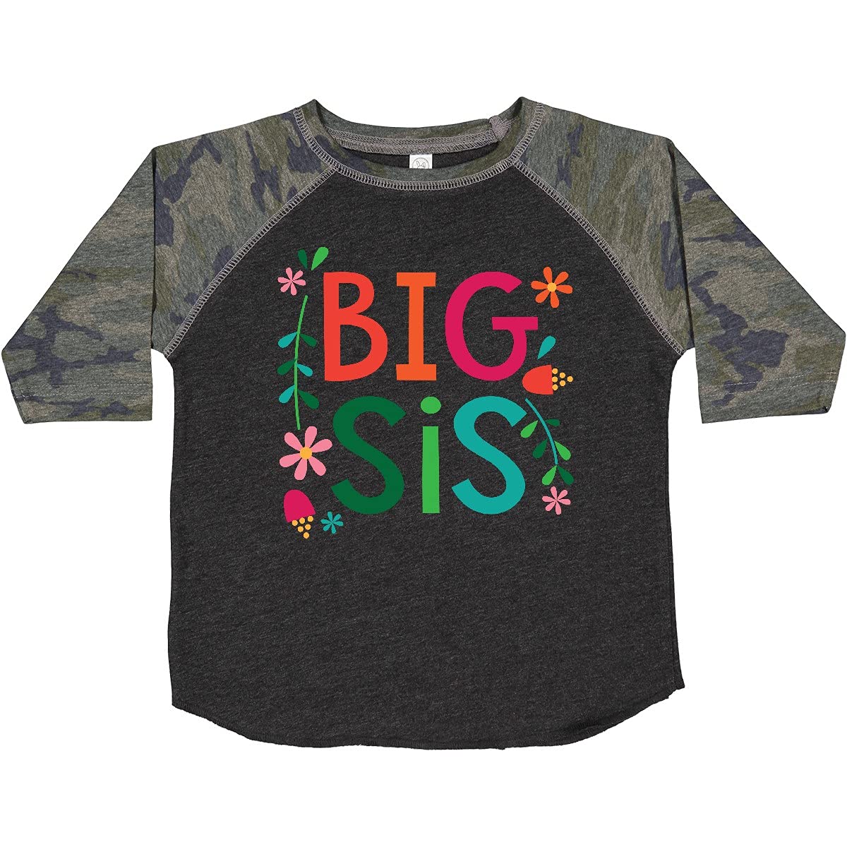 Inktastic Big Sis Girls Cute Sister Announcement Toddler T-Shirt - Adorable Sibling Matching Outfit for Toddler Girls & Big Sisters - Perfect for Family Photos, Birthday Gifts & Sibling Bonding Moments