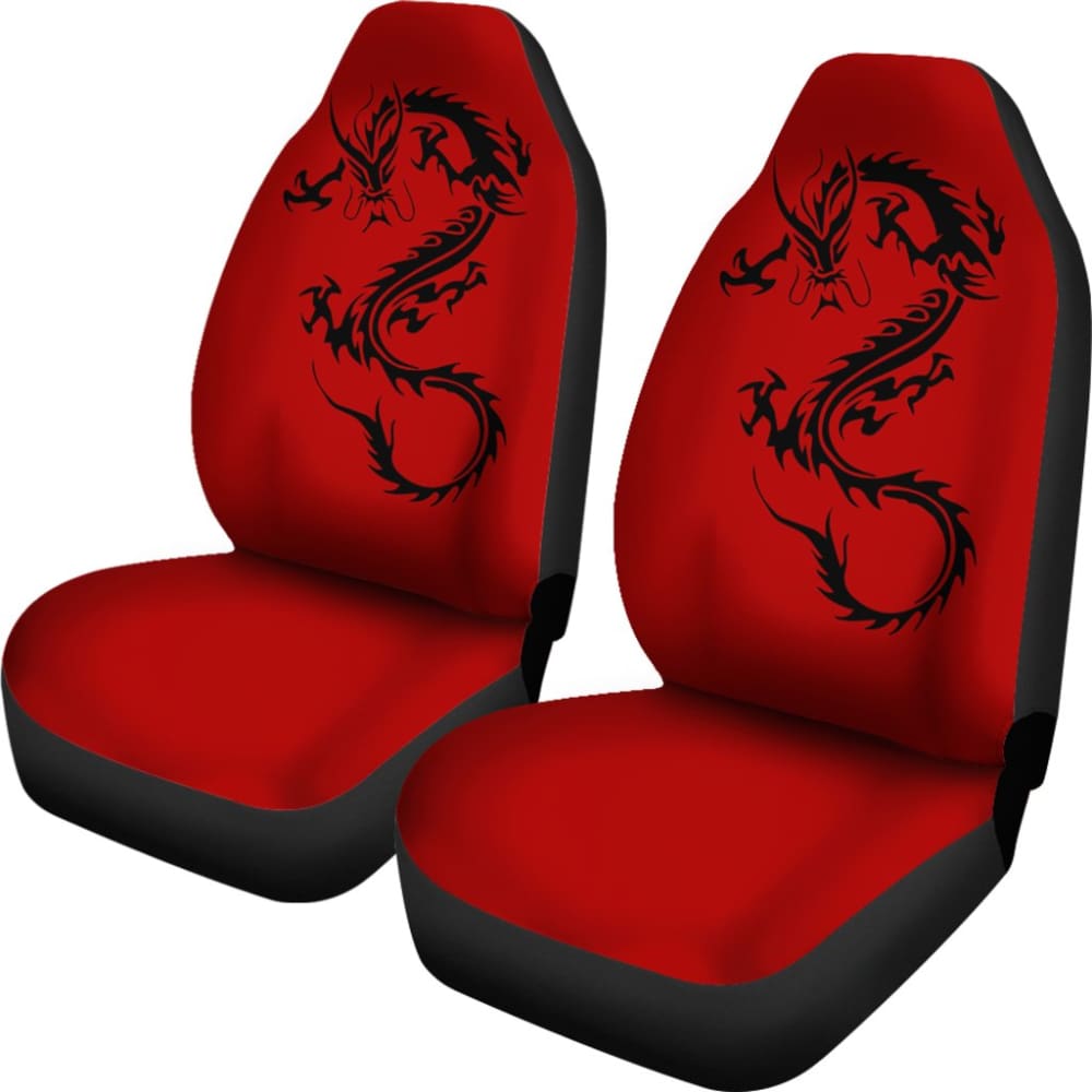 Premium Black Chinese Dragon Car Seat Covers - Stylish & Durable Protection for Cars, SUVs, Trucks - Perfect for Gifts, Car Enthusiasts & Asian-Themed Decor