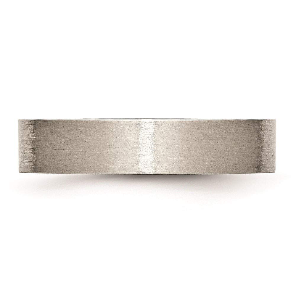 Titanium 5mm Brushed Wedding Band Ring for Women - Elegant Bridal Engagement Ring, Durable & Hypoallergenic Fine Jewelry Gift for Her - Perfect for Proposals, Anniversaries & Special Occasions