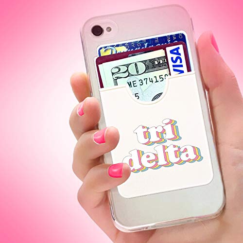 Delta Delta Delta Sorority Koala Pouch - Retro Design Phone Wallet Stick On - Ultra Thin Lightweight Card Holder for iPhone & Android - Perfect for Greek Life, Campus Events & Everyday Use