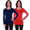 2 Pack - Navy, Red
