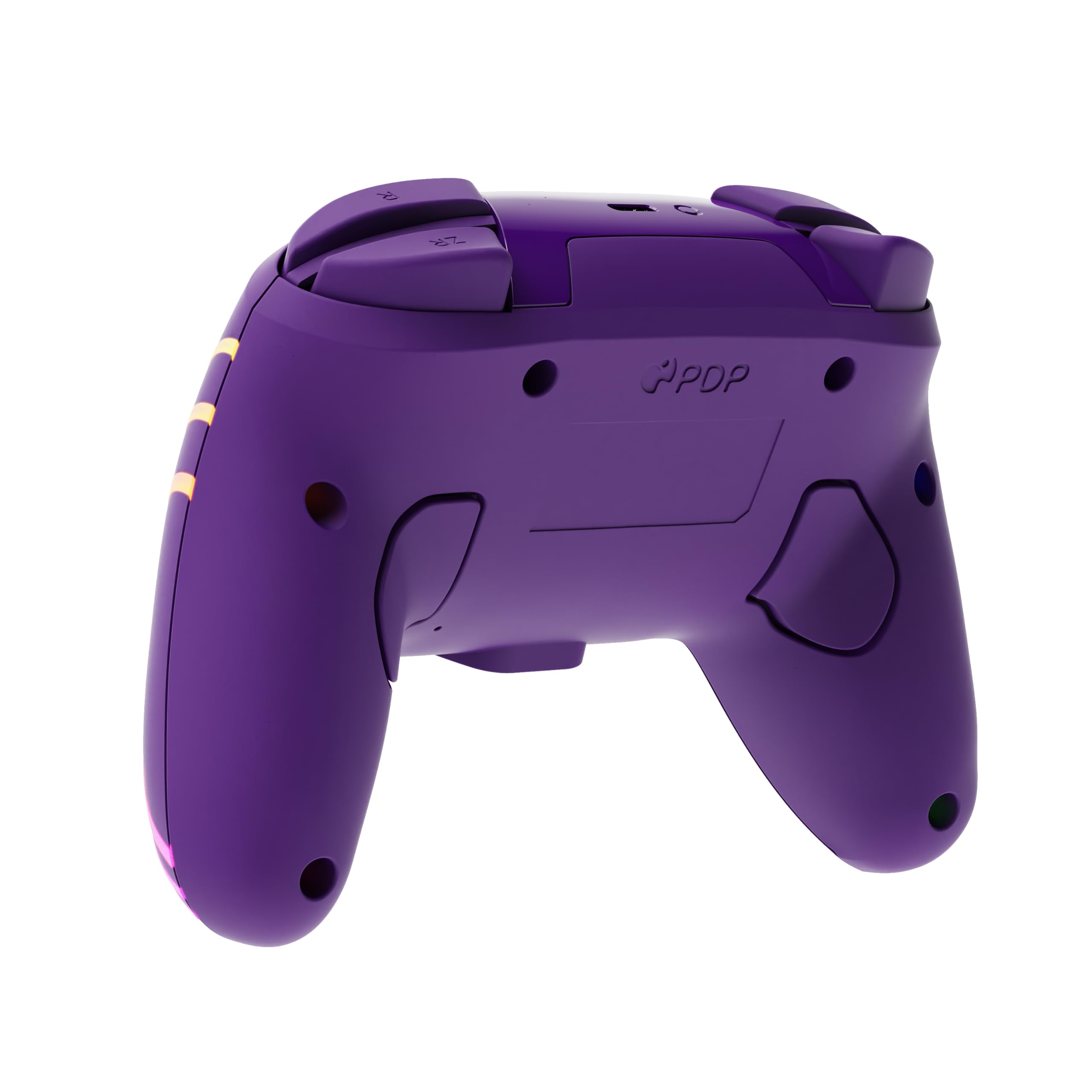 Afterglow Wave Wireless Pro Controller for Nintendo Switch & OLED Model - Customizable LED Lighting, Ergonomic Design, Purple - Perfect for Gaming, Streaming & Multiplayer Sessions