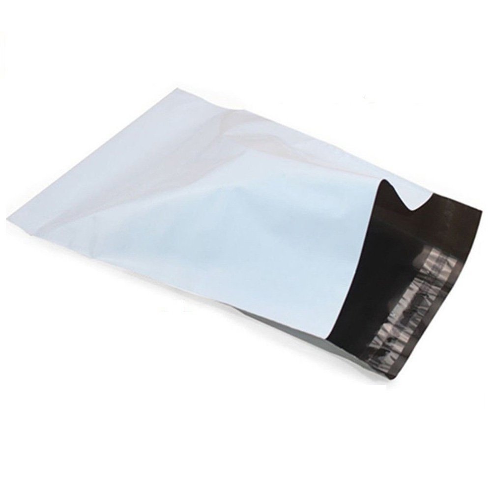 14.5x19 Inch 2.5 Mil White Self-Sealing Poly Mailers (1000 Pack) - Durable Shipping Envelopes for Ecommerce, Clothing, Books & Small Packages