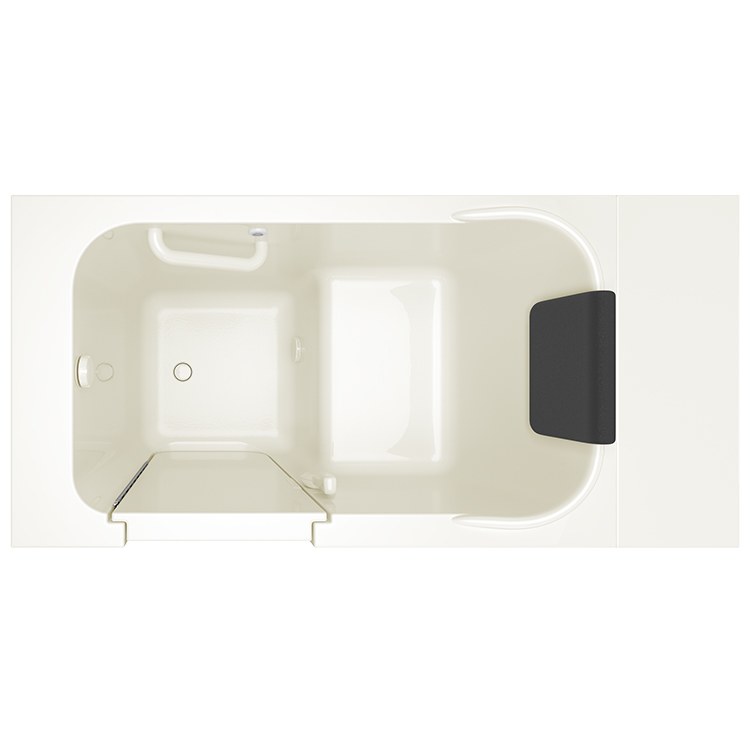 2848 Series 28W x 48L Gelcoat Walk-In Soaking Bathtub with Left Hand Drain - Perfect for Small Bathrooms & Spa-Like Relaxation at Home