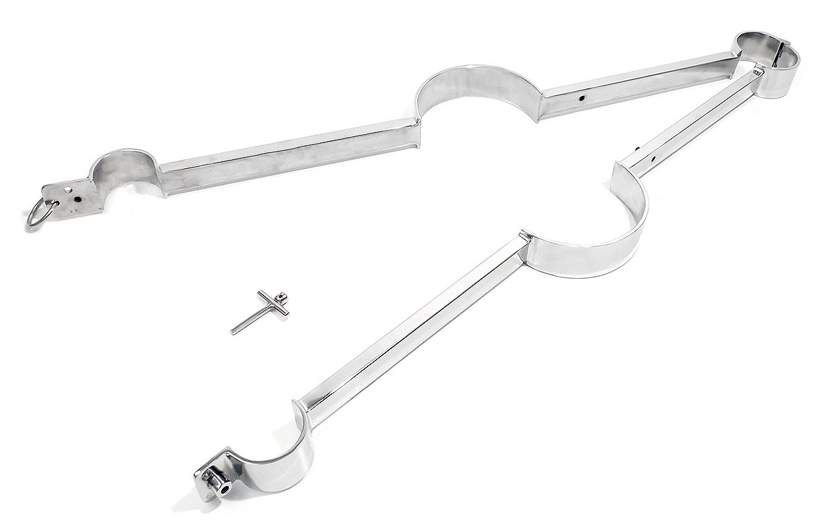 Antique Replica Bondage Restraints - Heavy Duty Adult Arm Spreader Collar with Wrist Cuffs (8