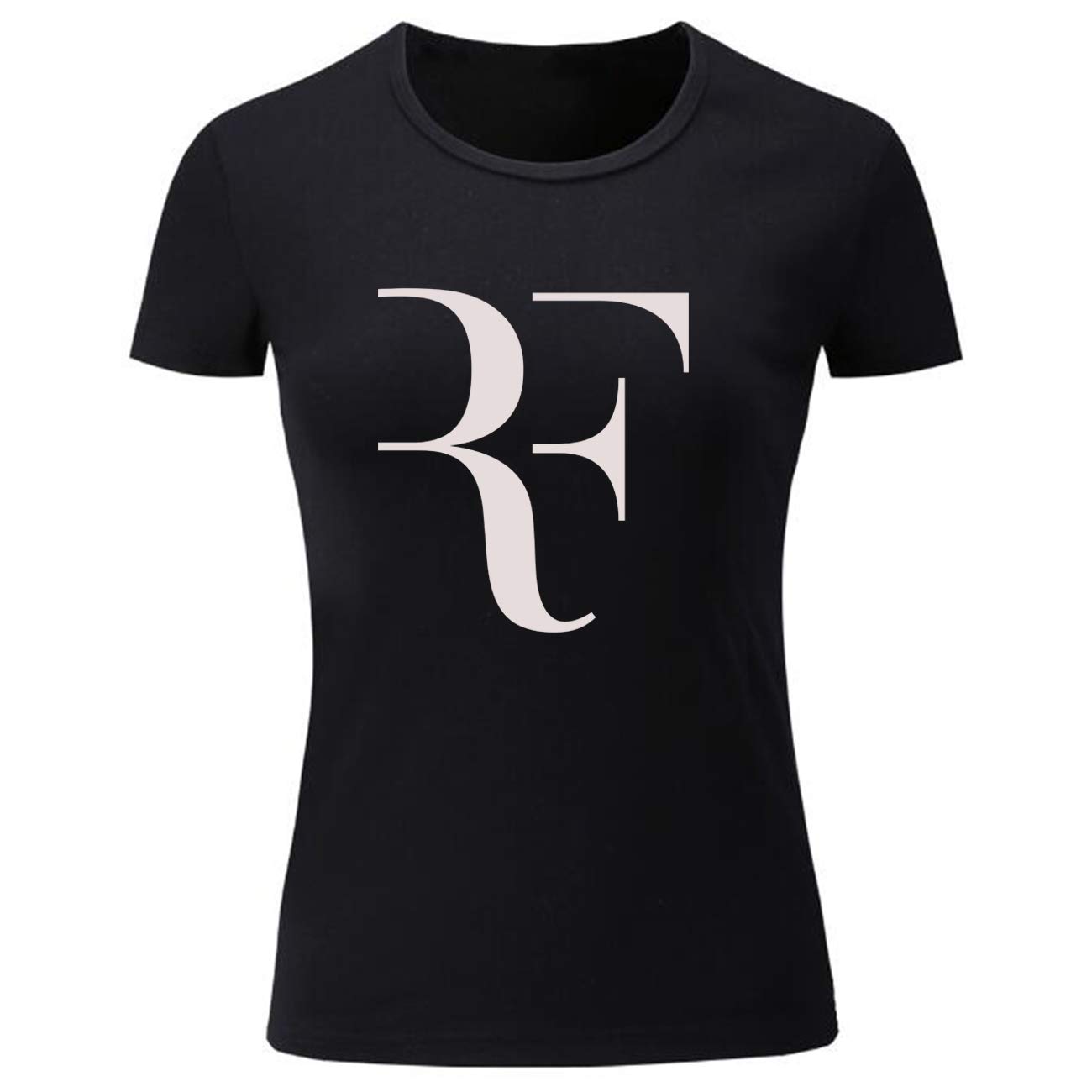 Black-Cosmos Women's Roger Federer Tennis T-Shirt - Stylish & Comfortable Tennis Apparel for Fans, Casual Wear & Sports Outfits