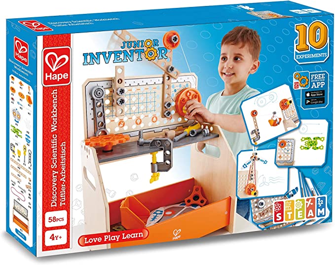 Hape Discovery Scientific Workbench - Kids Wooden Science Experiment Kit for STEM Learning | Perfect for Classroom, Homeschool & Playroom Educational Activities