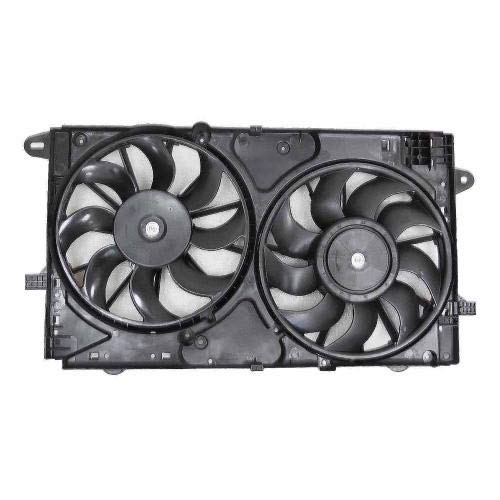 GO-PARTS - Radiator Cooling Fan Assembly for 2013-2019 Chevrolet Malibu Limited, Dual Fan Motor/Blade/Shroud, OEM 23131503-PFM Replacement - Perfect for Engine Overheating Prevention & Summer Driving