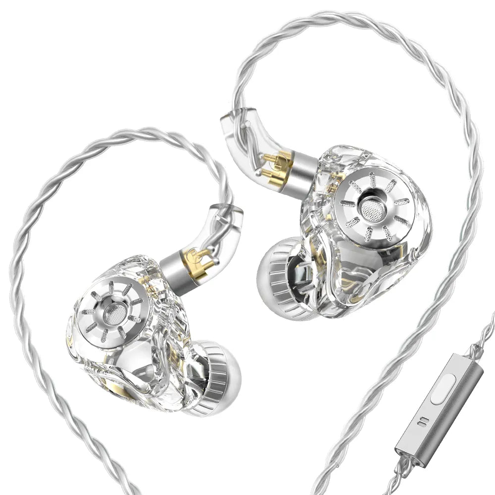 TRN ST1 PRO Hybrid Driver In-Ear Monitors - 1DD + 1BA Wired Earphones for Audiophiles, Musicians & Gamers | Perfect for Studio Recording, Live Performance & Mobile Gaming