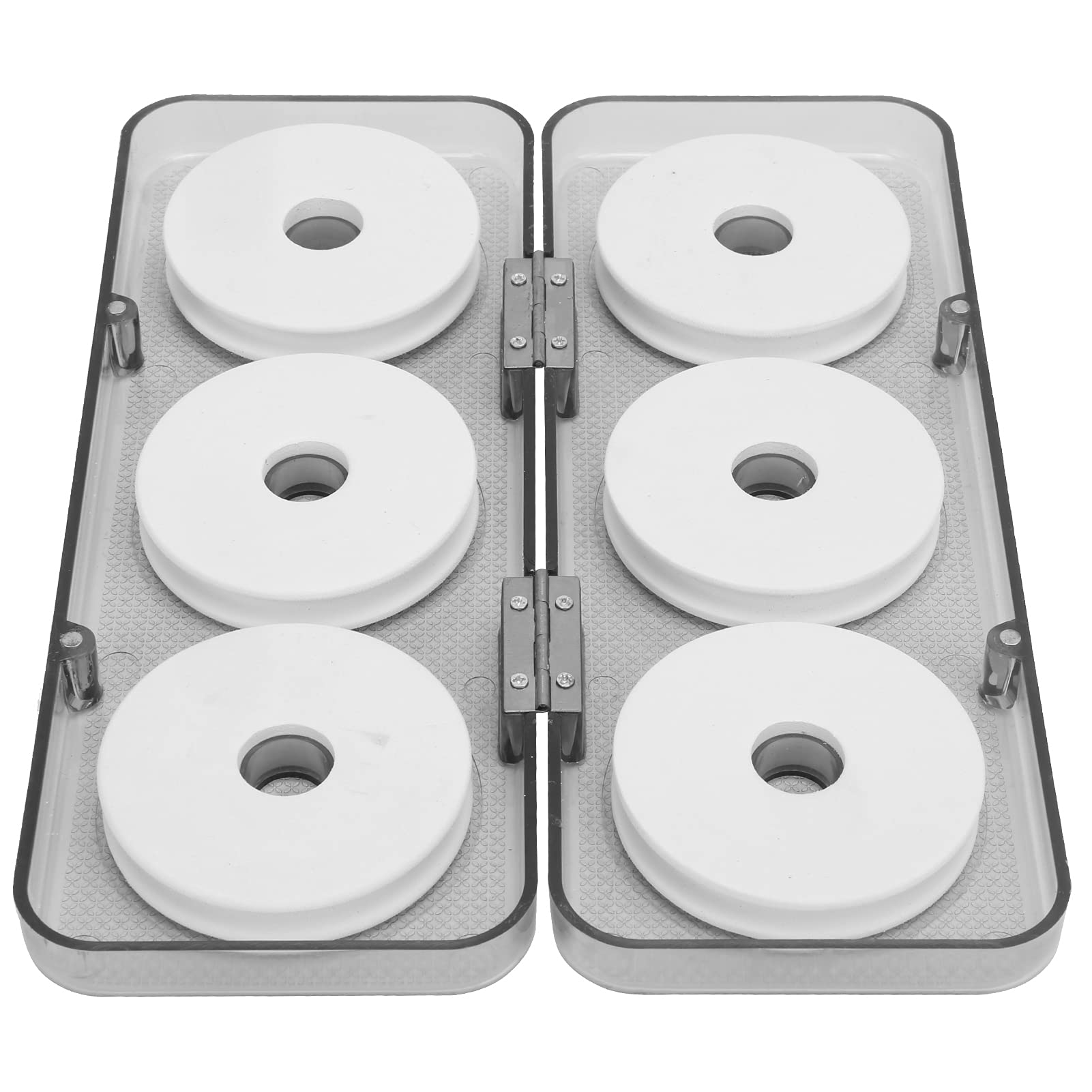 6pcs Fishing Line Spool Organizer - Plastic Foam Line Storage & Lure Rig Holder for Anglers | Perfect for Tackle Box Organization & On-the-Go Fishing Trips