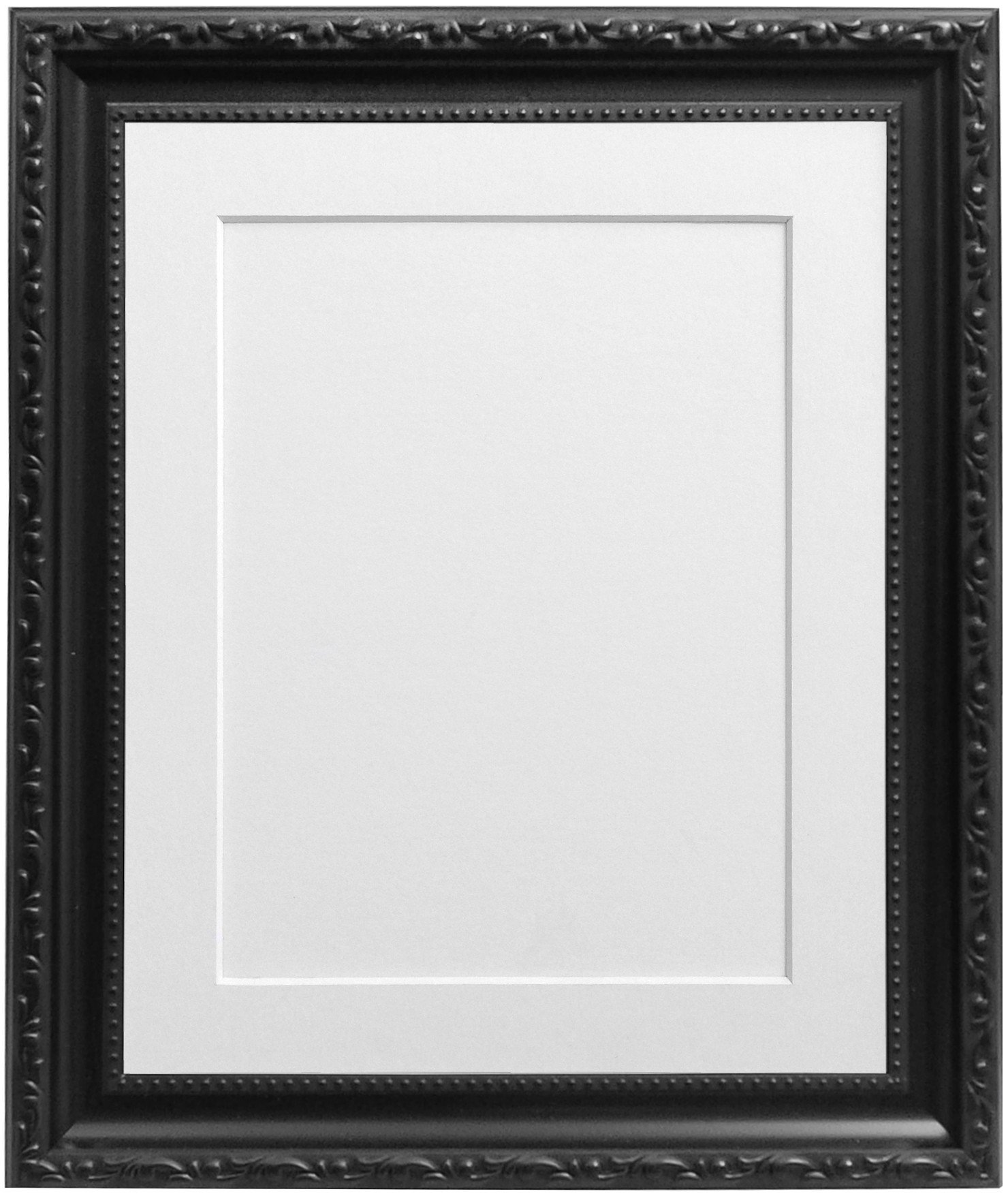 AP-3025 Black Picture Frame with Light Blue Grey Mat - 30x20 Inches for A2 Size Photos | Perfect for Wall Decor, Living Room, Bedroom & Office Display
