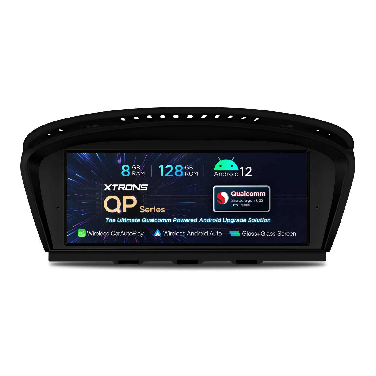 XTRONS 8.8 Inch IPS Touch Screen Android 13 Car Stereo for BMW 3 Series 5 Series E90 E60 CCC - Octa Core 8GB RAM 128GB ROM GPS Navigation System with Built-in Android Auto - Perfect for Driving, Commuting and Road Trips
