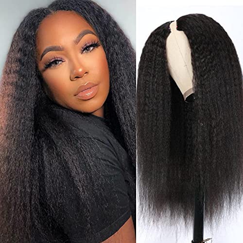 Kinky Straight V Part Wig