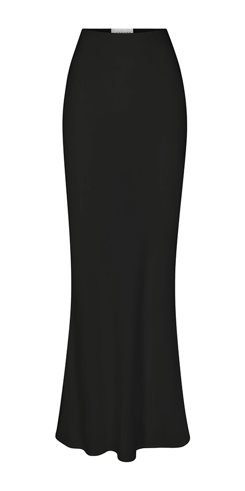 Elegant Bias Cut Maxi Skirt for Women - Flowy A-Line Long Skirt with Side Slit | Perfect for Beach, Wedding & Summer Outfits