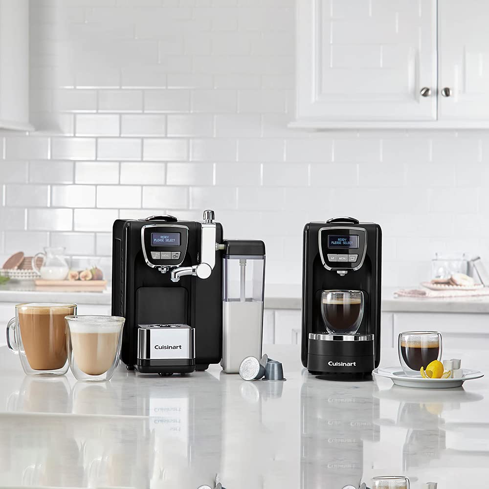 Cuisinart EM-15 Stainless Steel Espresso Machine with Milk Frother - Professional Home Barista Coffee Maker Bundle with 1 Year Extended Warranty | Perfect for Kitchen, Office & Small Coffee Shops