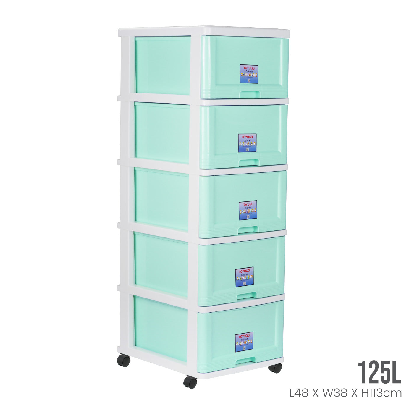 5-Tier Menton Rolling Storage Cart with Wheels (Model 903 5) - Perfect for Kitchen, Bathroom, Office & Dorm Organization