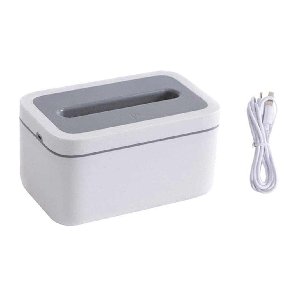 Waterproof Bathroom Tissue Box Holder with Night Light - Creative Napkin Dispenser Organizer for Home & Restaurant Decor (White) | Perfect for Bathroom, Kitchen, Living Room & Office Use