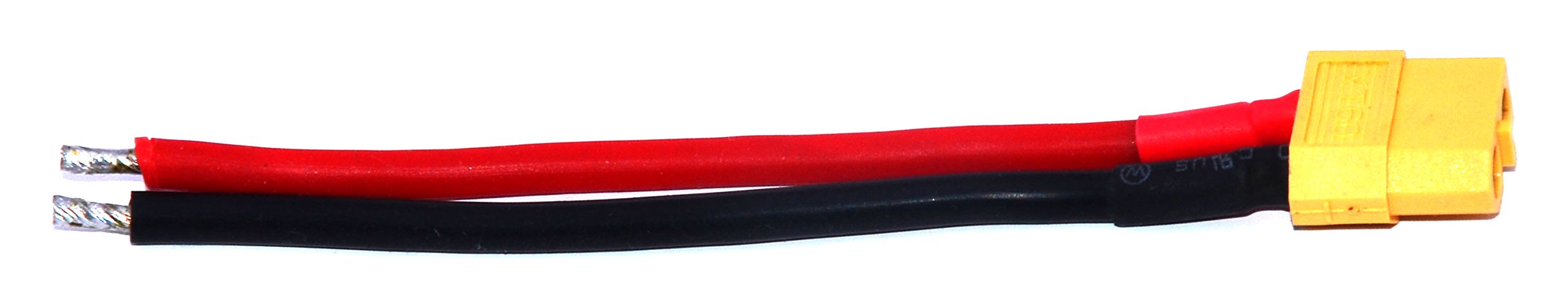 XT60 Female Connector with Housing - 10CM 14AWG Silicone Wire for RC Drones, Batteries, and DIY Electronics Projects