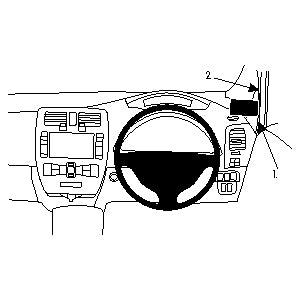 ClicOn No Holes Right Hand Dash Mount for Nissan Leaf (2011-2017) - Secure Phone Holder for Hands-Free Driving & Navigation
