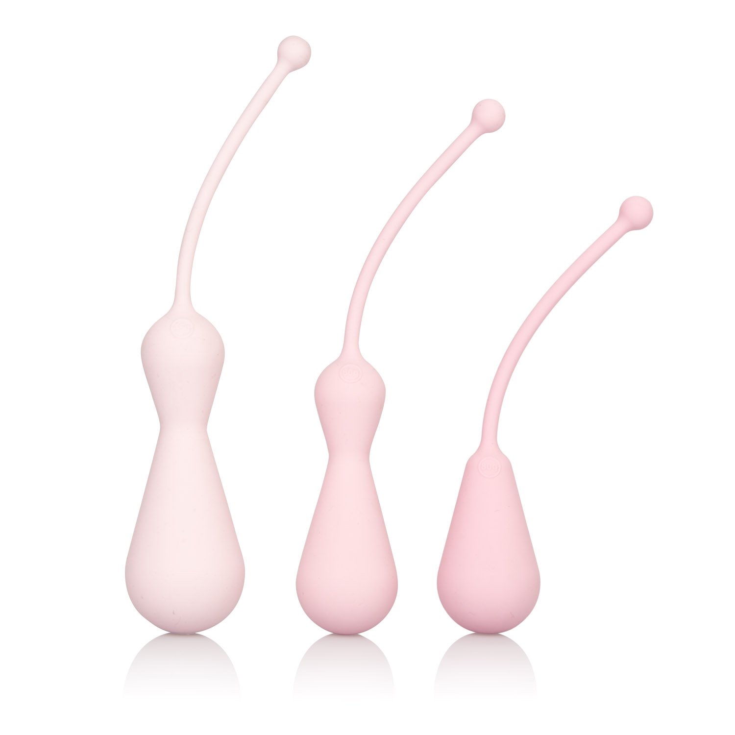 CalExotics Inspire Weighted Silicone Kegel Exercise Kit – Hands-Free Pelvic Floor Trainer for Women – Waterproof Vaginal Weights for Muscle Toning – Pink | Postpartum Recovery & Couples Intimacy Enhancement