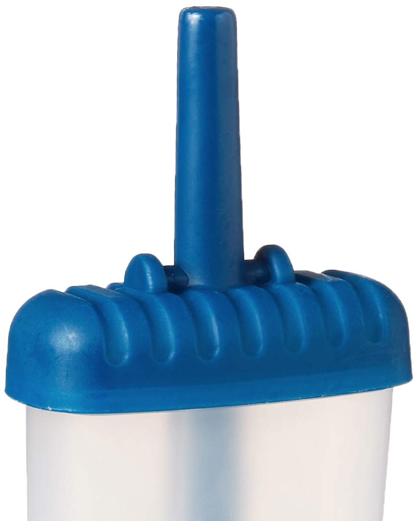 Tovolo Groovy Popsicle Molds Set of 6 - BPA-Free Plastic Ice Pop Makers with Reusable Sticks & Drip Guard | Dishwasher Safe for Easy Cleaning | Perfect for Homemade Frozen Treats, Kids Snacks, and Summer Desserts | Blueberry Color