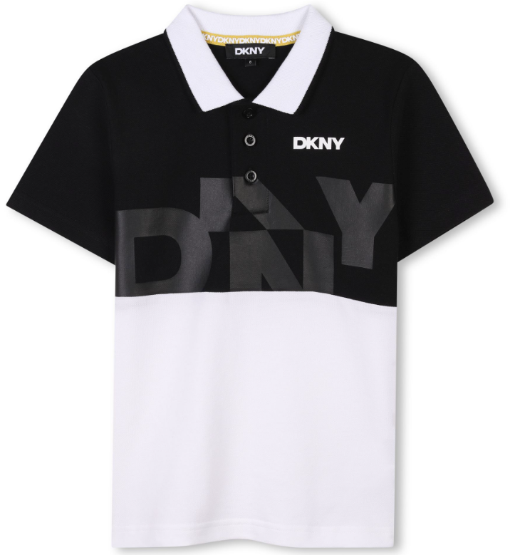 DKNY Boys' Short Sleeve Polo Shirt - Classic Cotton Knit Top for Kids (Size 4-10 Years) - Perfect for School Uniforms, Casual Wear & Special Occasions