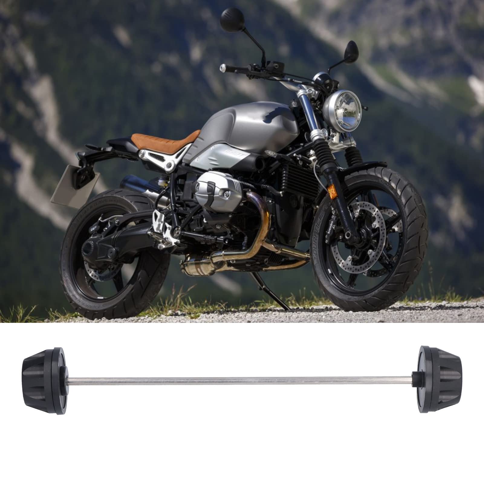 Motorcycle Front Wheel Fork Slider Protector - Crash Axle Guard Replacement for BMW R NineT & Scrambler - Durable Protection for Off-Road & Street Riding