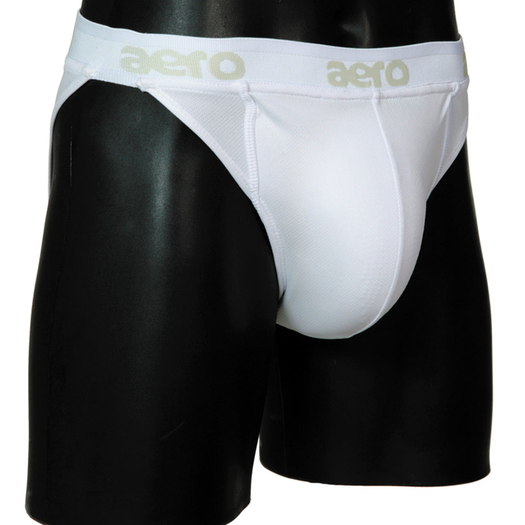 **AERO Groin Protector Briefs for Men - Comfortable & Breathable Athletic Underwear for Sports & Workout - Ideal for MMA, Boxing, Cycling & Gym Training**