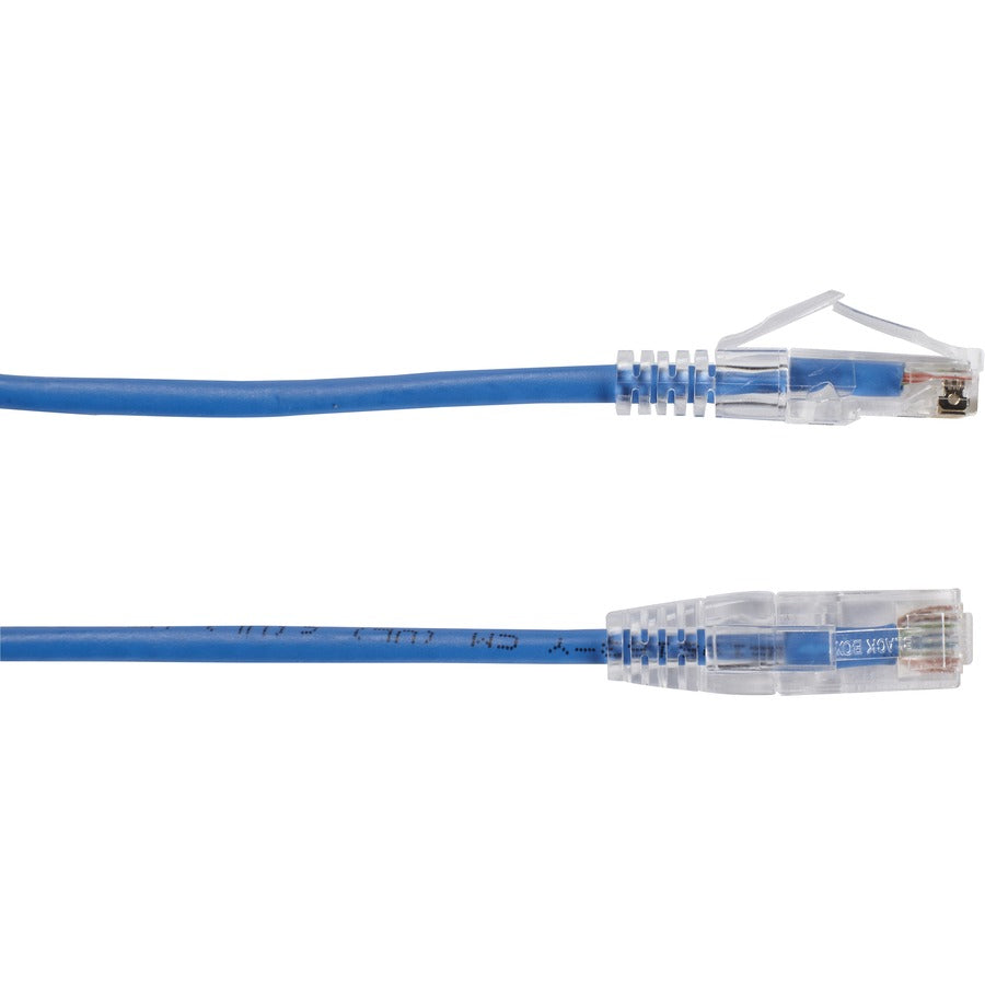 15Ft Blue Cat6A Slim 28AWG Patch Cable - 500MHz UTP CM-Rated Snagless Ethernet Cord for High-Speed Internet, Gaming, and Home Office Networking