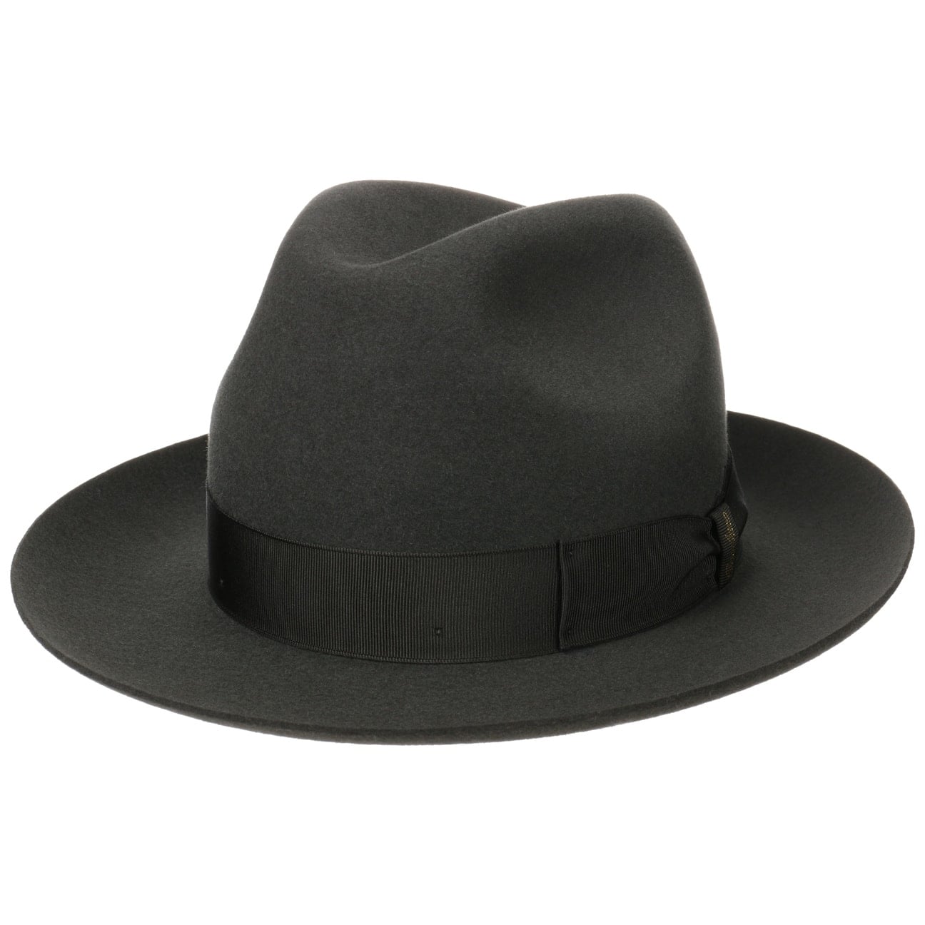 Borsalino Marengo Fur Felt Bogart Hat for Men - Classic Fedora Style for Outdoor, Travel & Formal Occasions