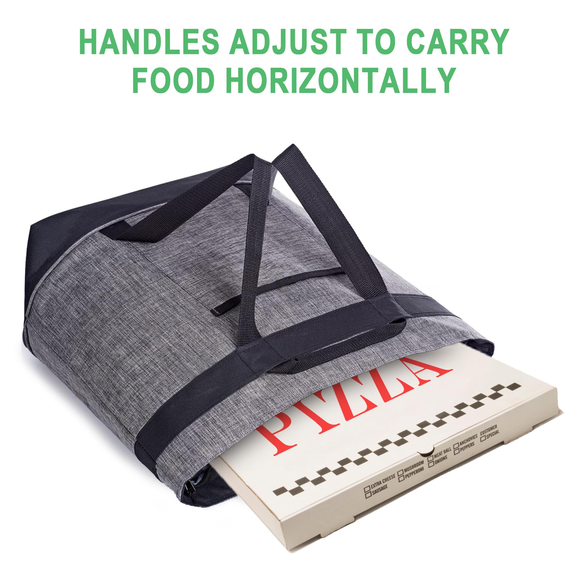 BeeGreen Insulated Cooler Bag - Leakproof Grocery Tote for Food Delivery & Picnics