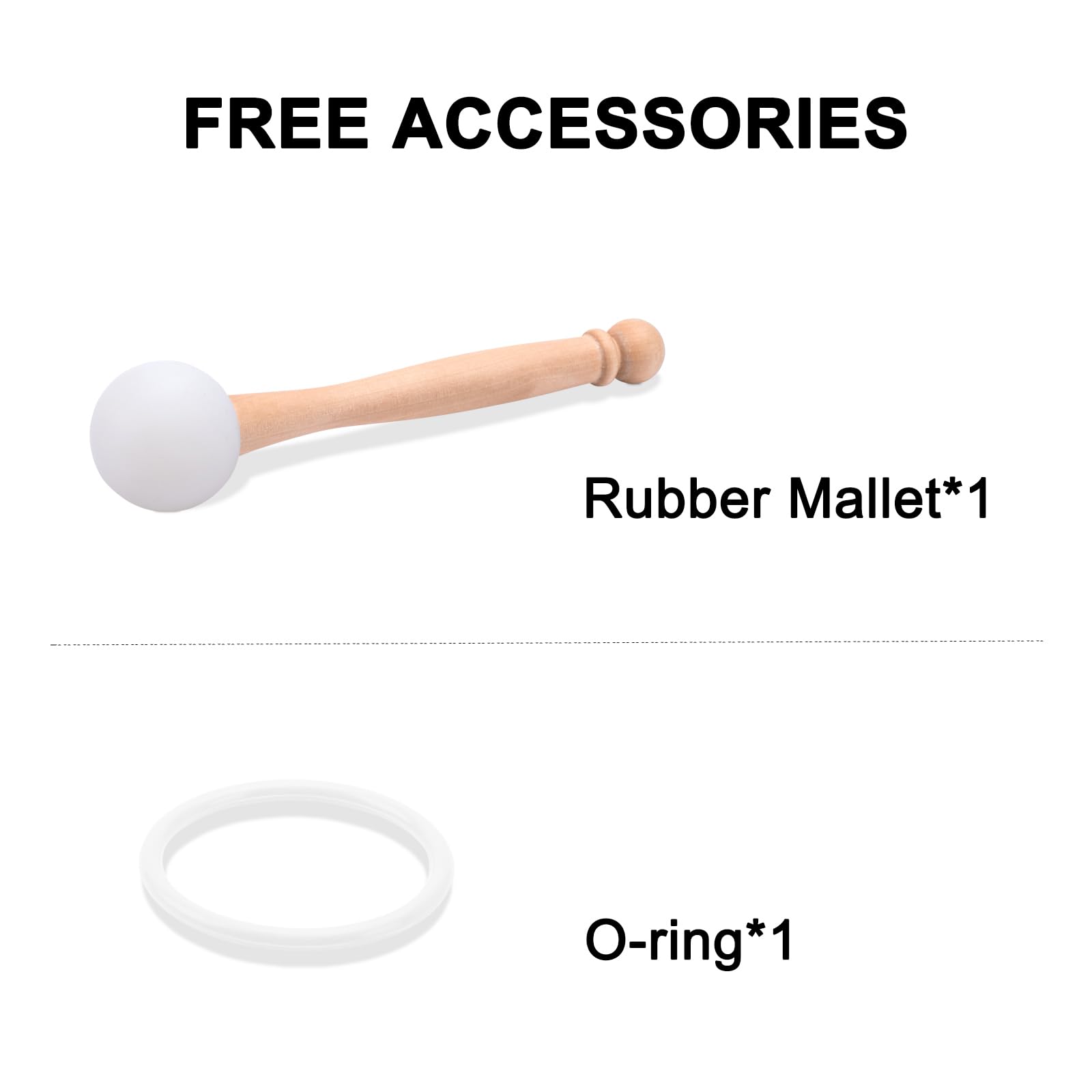 432Hz F Note 8-Inch Crystal Singing Bowl with Free Mallet & O-Ring - Sound Healing, Meditation, Yoga, Chakra Balancing for Home & Studio Use