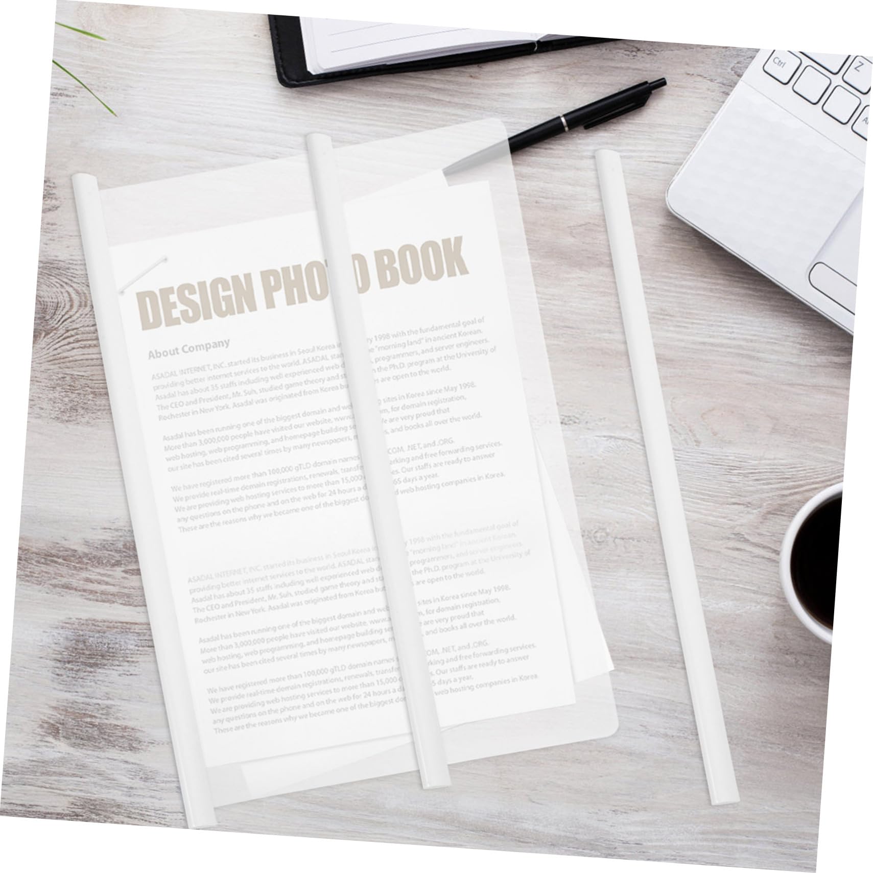 5 Sets High-Strength Plastic Slide Binder Bars - 10pcs per Pack for Report Binding, Book Making & Office Organization - Perfect for Presentations, School Projects & Document Filing