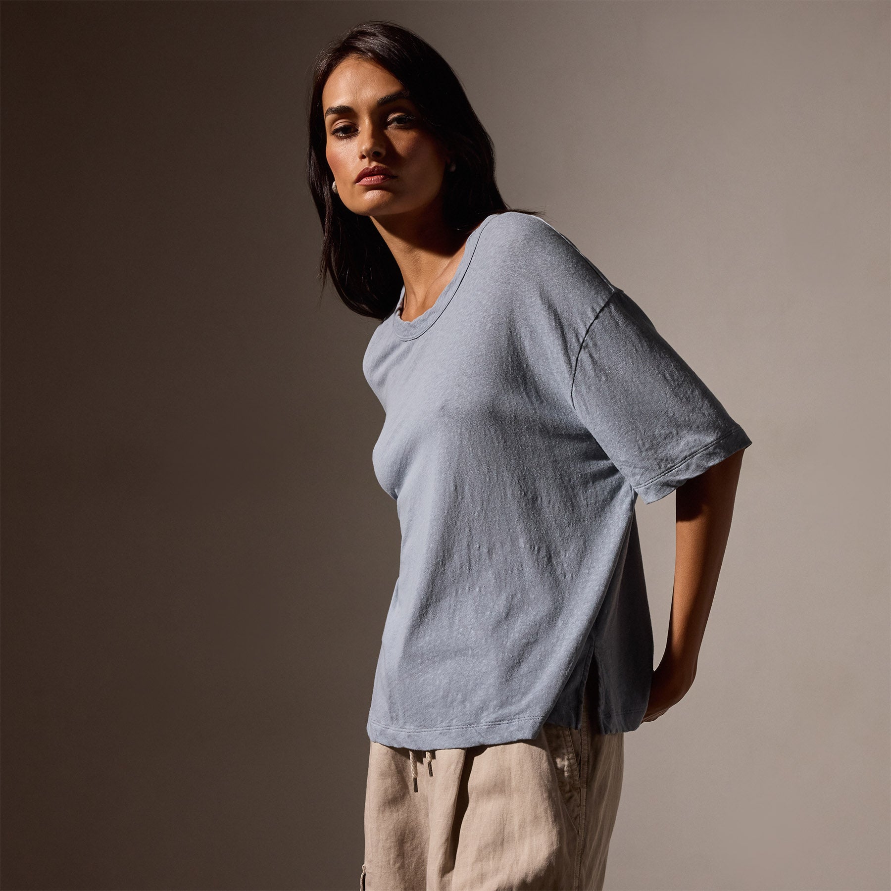 Premium Cotton Jersey Crew Neck T-Shirt for Men & Women - Soft & Comfortable Bluestone Color - Perfect for Casual Wear, Gym, and Everyday Outfits