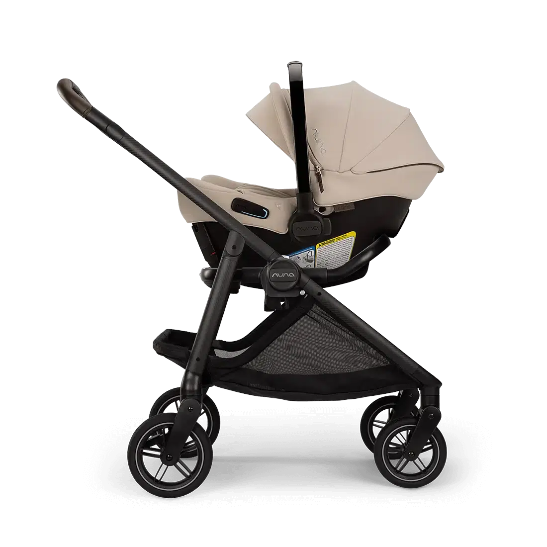 Nuna Swiv Stroller - Lightweight Compact Baby Stroller with 360° Swivel Wheels | Perfect for Travel, Shopping & Daily Walks (Biscotti Color)