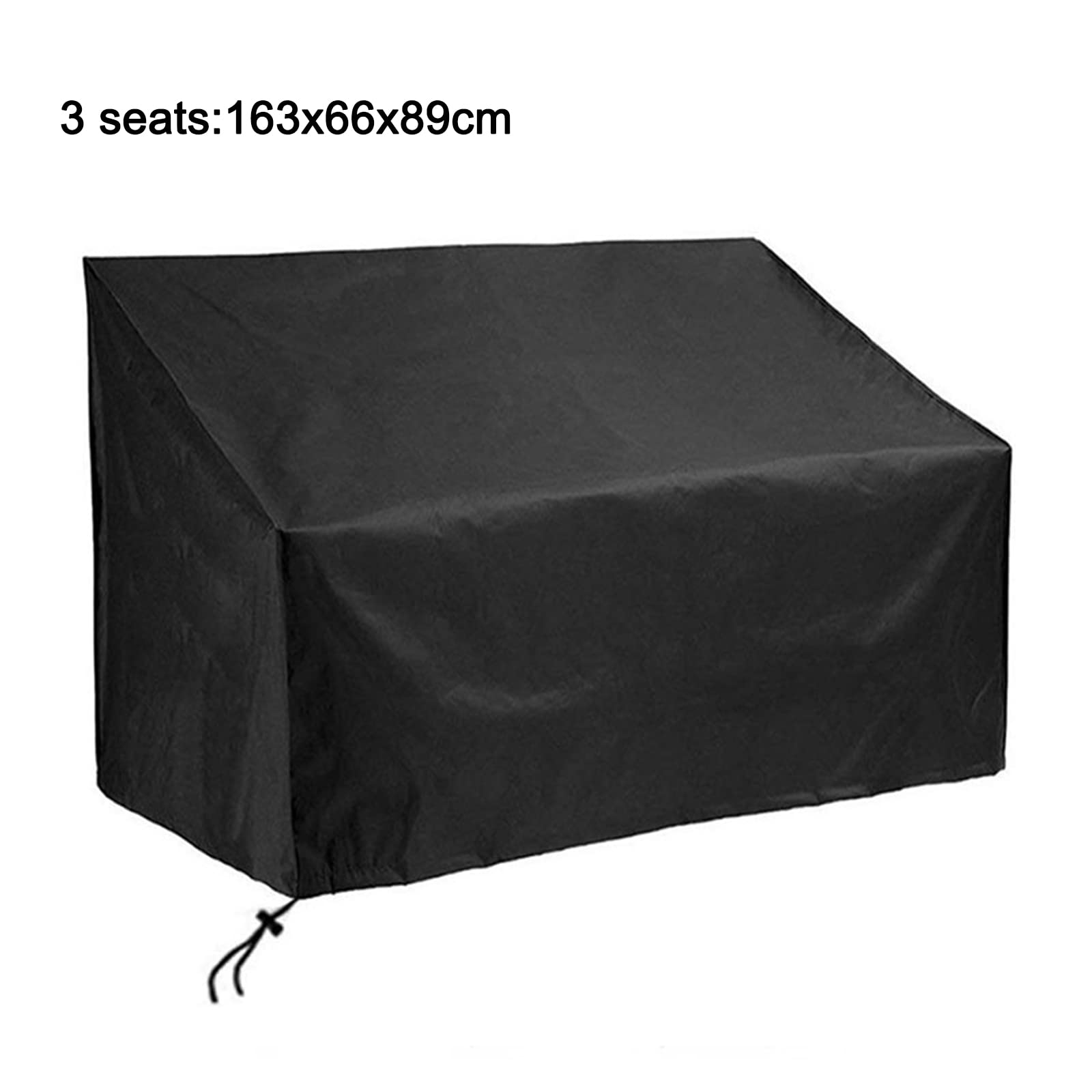Waterproof 3-Piece Outdoor Patio Furniture Covers - Heavy Duty Oxford Fabric Garden Bench Seat Protector (64 x 26 x 35 Inches) for All-Weather Protection - Perfect for Patio, Deck, Lawn & Backyard Furniture