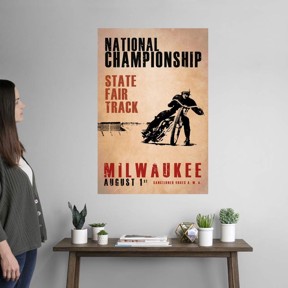 NationalChamps Milwaukee Wall Decal - Premium Sports Artwork for Home & Office Decor | Perfect for Fans, Game Rooms & Sports Bars
