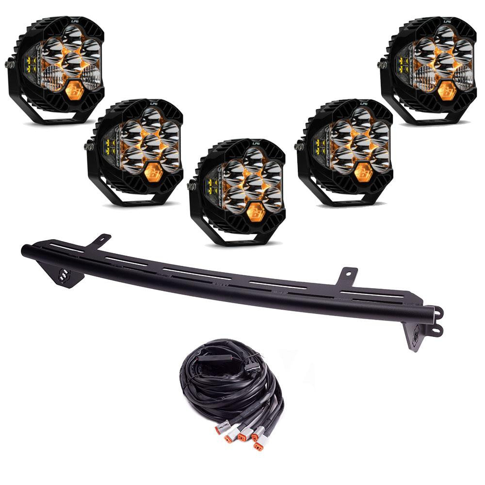 2023-2024 Ford F250 F350 Bull Bar with LED Light Kit - Heavy Duty Off-Road Grille Guard for Truck Protection & Adventure Driving