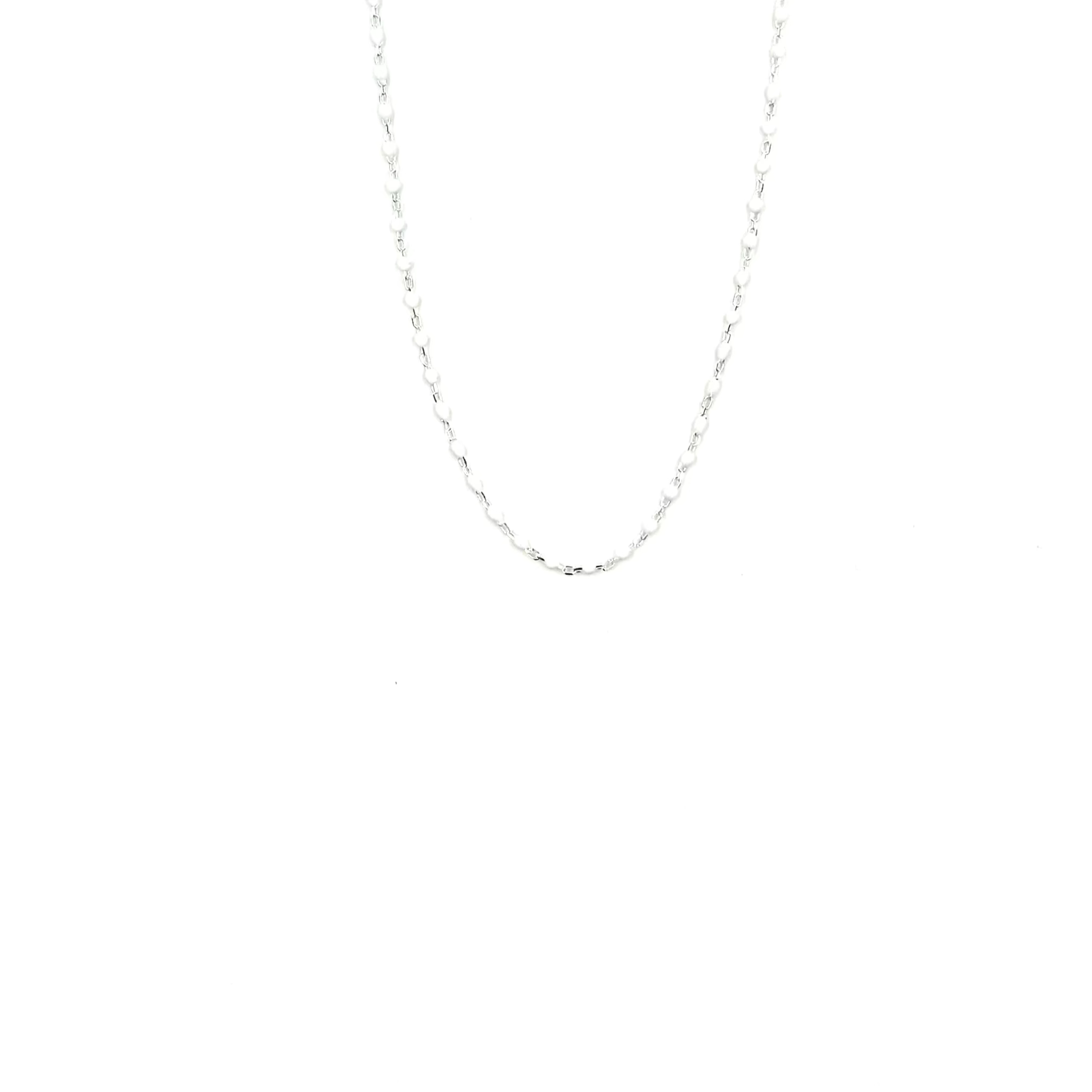 Ashley Gold Sterling Silver Wire Wrapped Enamel Beaded Necklace - Elegant Layering Piece for Women's Everyday Wear & Special Occasions