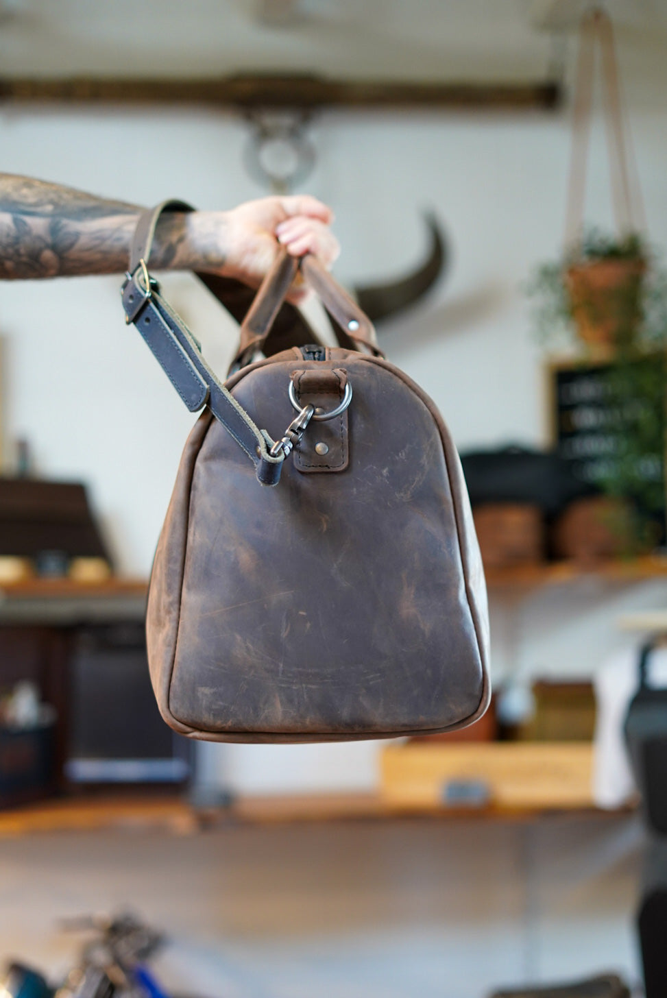 Premium Overnight Duffle Bag in Gaucho Brown - Perfect for Travel, Gym & Weekend Getaways | Durable & Stylish Carry-On Luggage