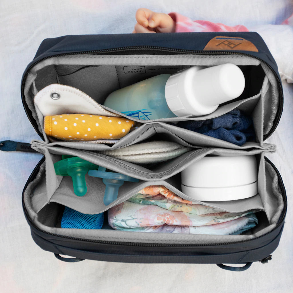 Peak Design Tech Pouch V2 - Premium Travel Organizer for Electronics & Cables (Midnight Blue) - Perfect for Business Trips, Daily Commute & Digital Nomad Lifestyle