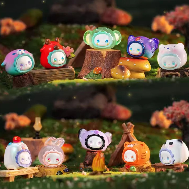 Emma Rua Rua Zoo Beans Series Cute Animal Blind Box Collection - Perfect for Gifts, Party Favors & Surprise Toys for Kids & Collectors