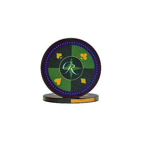 Trademark Poker Grand Royale Ceramic Casino Chips Set of 100 - Premium Clay Composite Poker Chips for Home Games, Casino Nights & Poker Tournaments