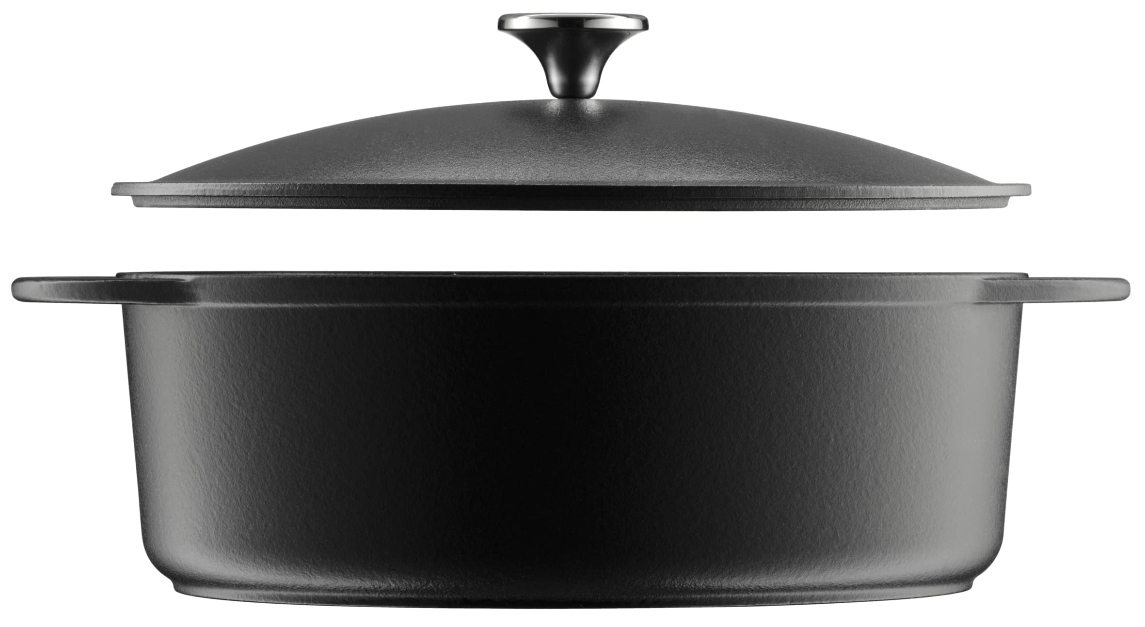 Premium WMF Roasting Pan - Heavy Duty Cast Iron & Stainless Steel Cookware (38.5 x 28 x 13.3 cm) - Perfect for Oven Roasting Turkey, Chicken, Beef & Holiday Meals