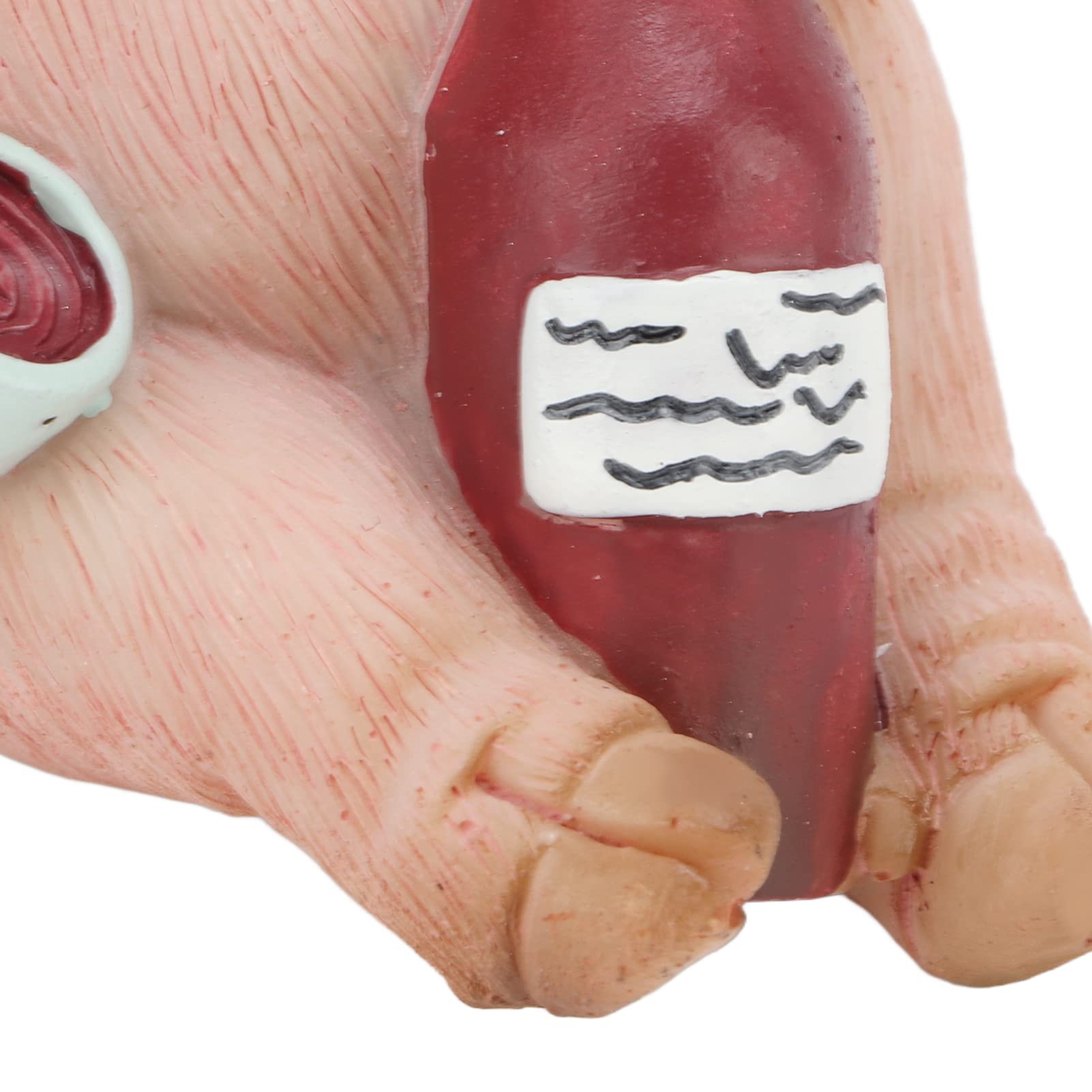 Mini Pig Figurine Statue - Hand Painted Lucky Animal Decor for Home, Office & Garden - Retro Style Drinking Pig Sculpture with Red Eyes - Perfect for Desktop Decor, Micro Landscapes & Gift Giving