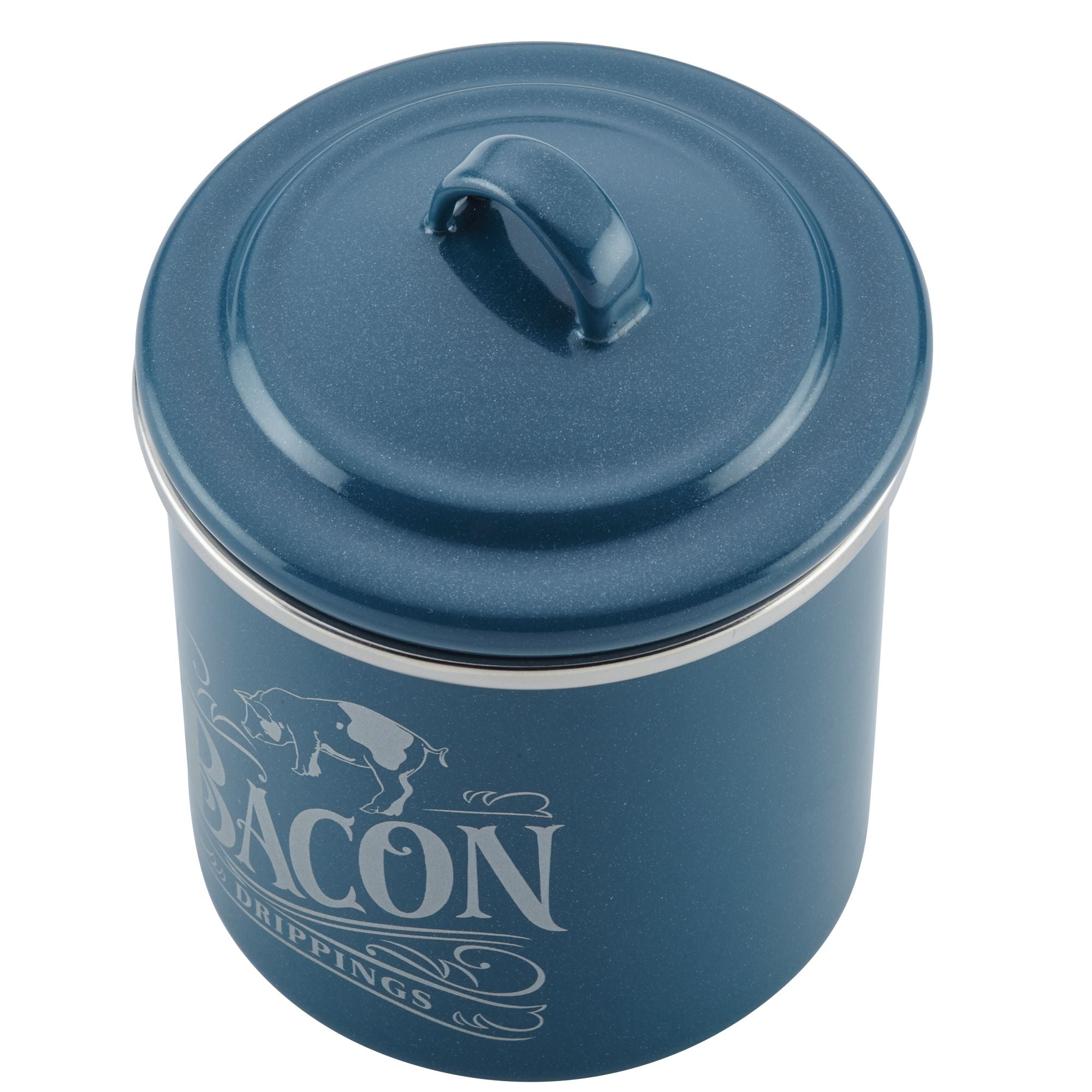 4x4 Inch Bacon Grease Can with Lid - Stainless Steel Grease Container for Kitchen, Cooking Oil Storage - Perfect for Restaurants, Home Chefs & Outdoor Grilling