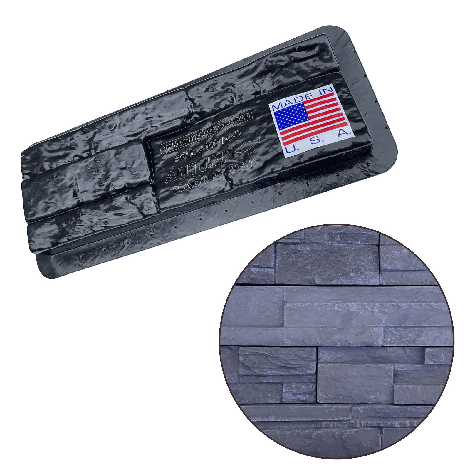 Durable Concrete Veneer Molds for DIY Projects - Set of 6 Unique Designs for Veneer Panels & Stones | Perfect for Home Decor, Garden Landscaping & Wall Cladding