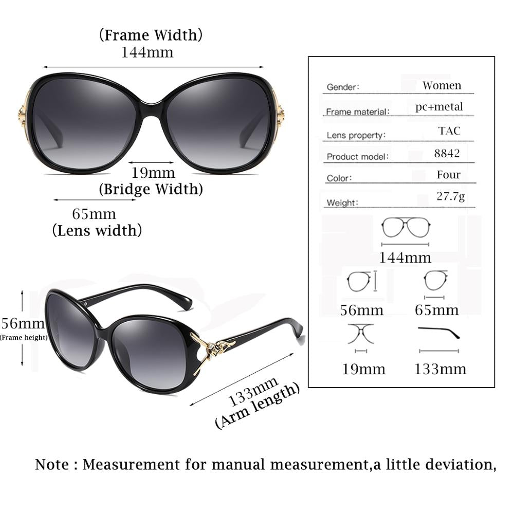 Stylish Women's Polarized Sunglasses UV Protection - Perfect for Driving, Beach & Outdoor Activities