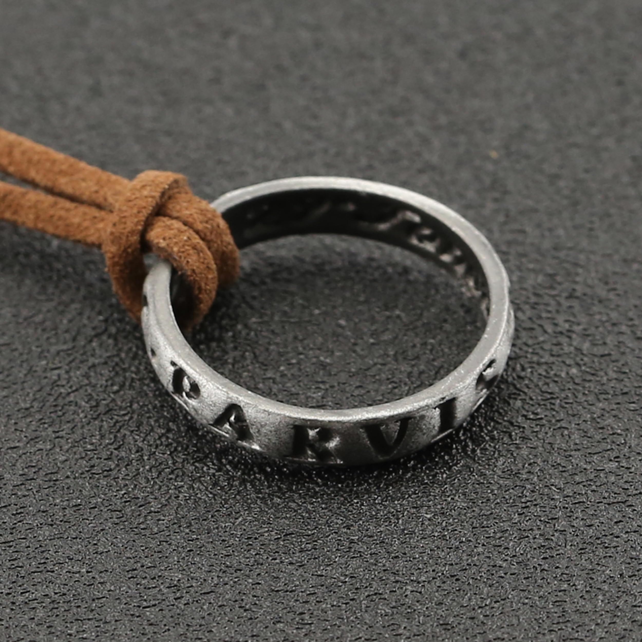 Uncharted 3 Nathan Drake's Ring with Necklace Strap - Collector's Edition Replica - Perfect for Cosplay, Gaming Fans & Adventure Lovers